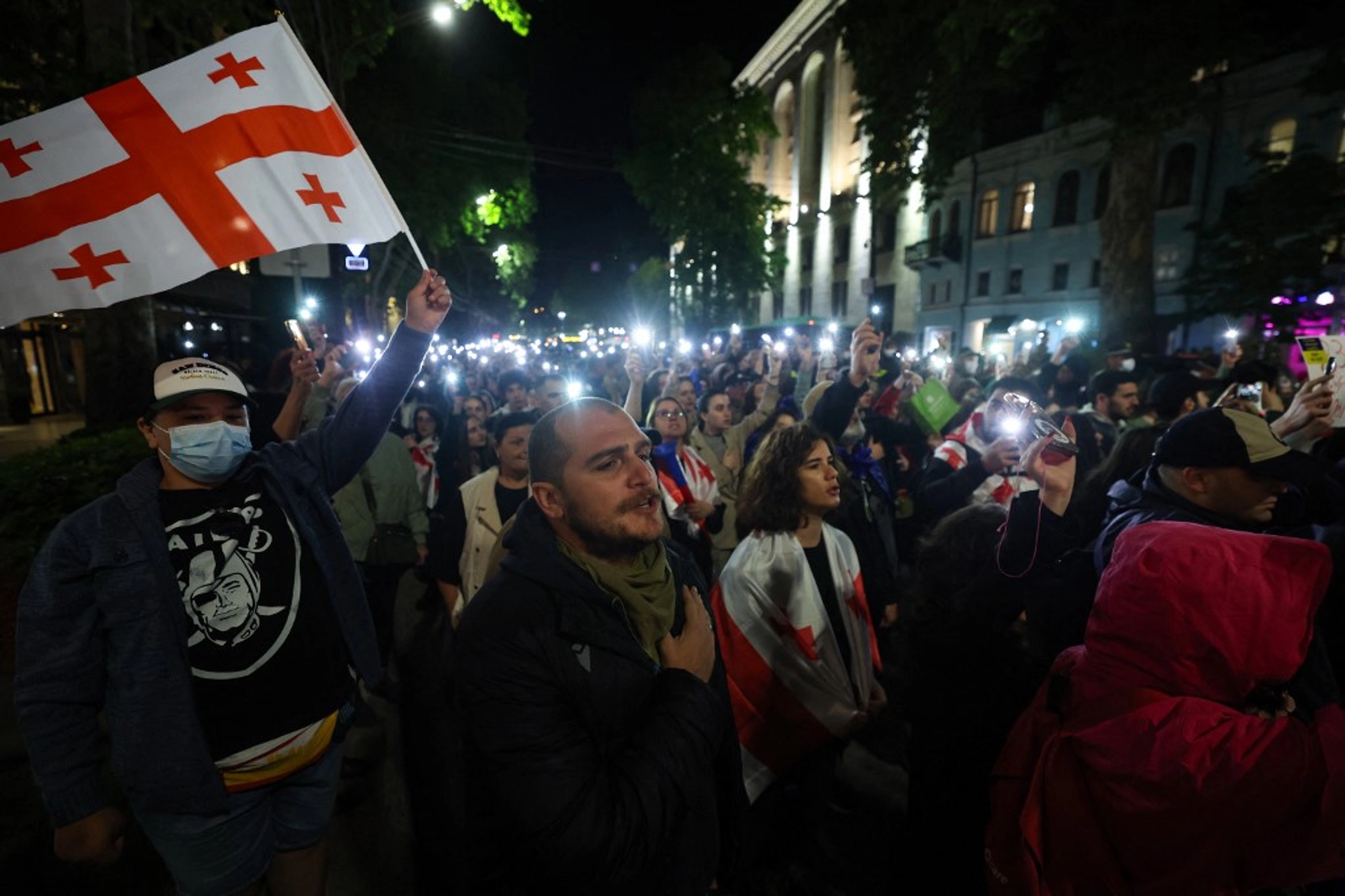 У Мін'юсті Грузії заявили, що протестувальники проти закону про "іноагентів" могли бити своїх