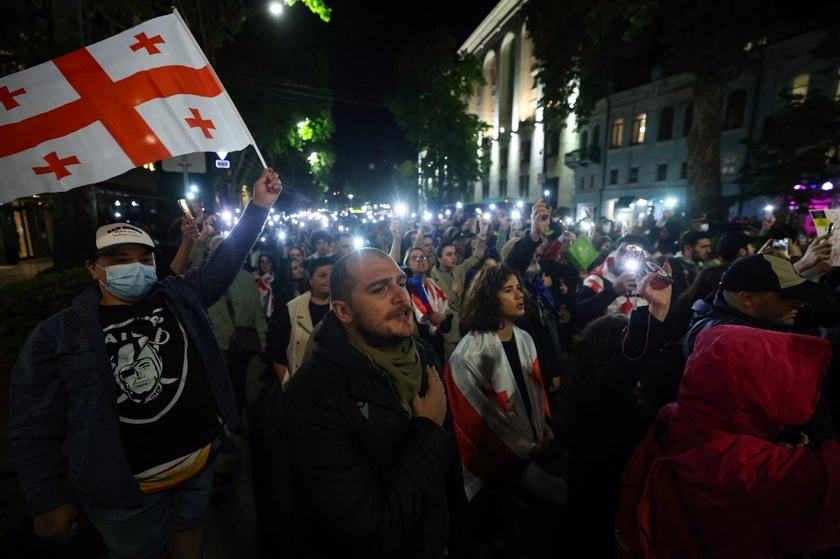 У Мін'юсті Грузії заявили, що протестувальники проти закону про "іноагентів" могли бити своїх