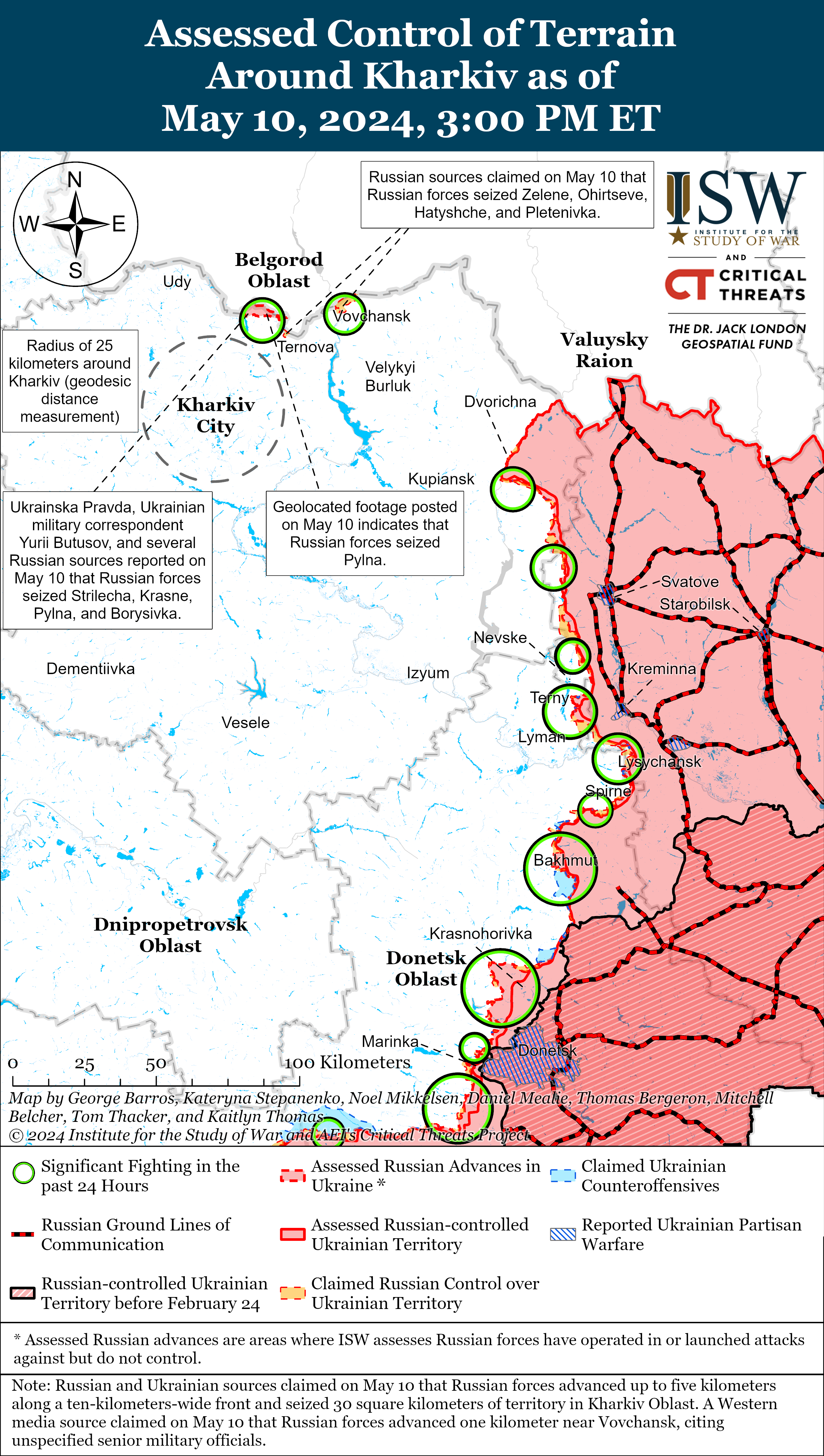 ISW Russian Offensive Campaign Assessment, Map And Update May 10, 2024