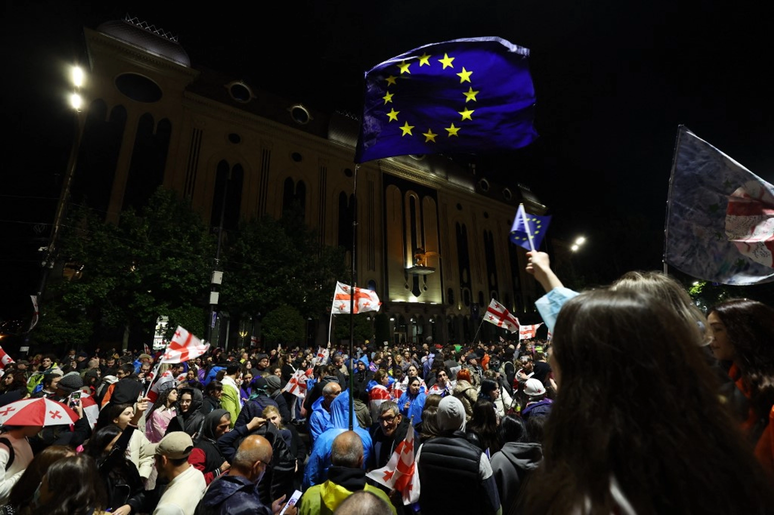Georgians Defy Government Warning, Continue Protest Against 'Foreign Agent' Bill