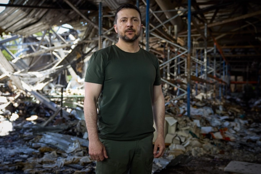 'We Don't Want the UN Charter to Burn Down Like These Books' - Zelensky Records Appeal Amidst Kharkiv Printing House