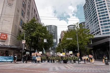 Українська діаспора у США провела мітинг на підтримку захисників «Азовсталі»