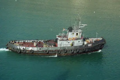 VIDEO: Drones Destroy Critical Russian Tugboat Near Crimea Coast