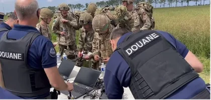 Passports Please! French Border Patrol Greets British Paratroopers After D-Day Airdrop