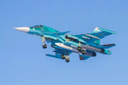 Російський літак Су-34 розбився в горах Північної Осетії