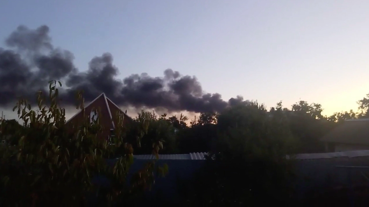 Russian Oil Depot on Fire After Ukrainian Drone Attack, Says Rostov Governor