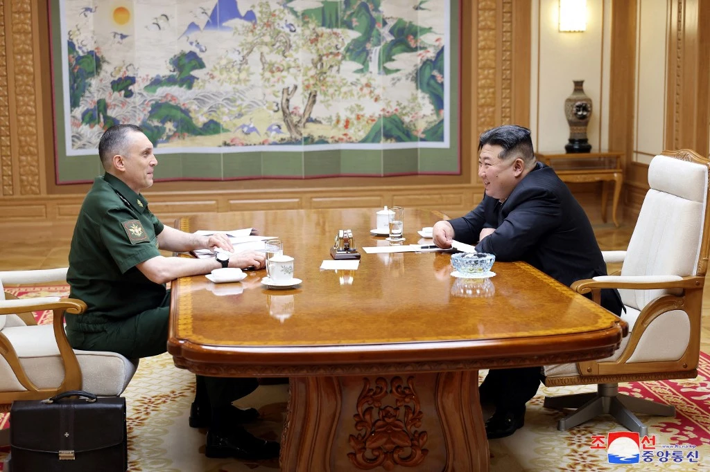 N.Korea's Kim Hosts Russia Military Delegation after Putin Visit: KCNA