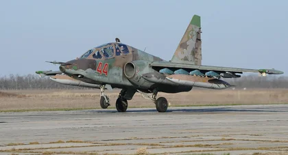 Українські зенітники збили російський штурмовик Су-25