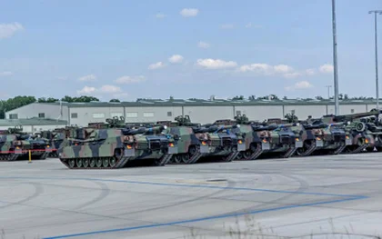 US Armor Begins Moving from Germany to Strengthen NATO’s Eastern Flank