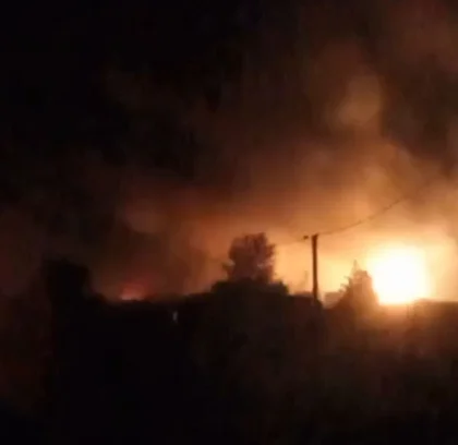 Russian Oil Depot Burns for Two Days Following Ukrainian Drone Strike