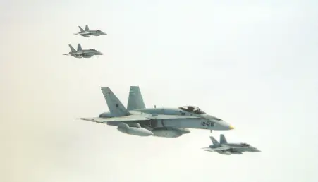 Spanish F-18 Fighters Join NATO Black Sea Policing Mission