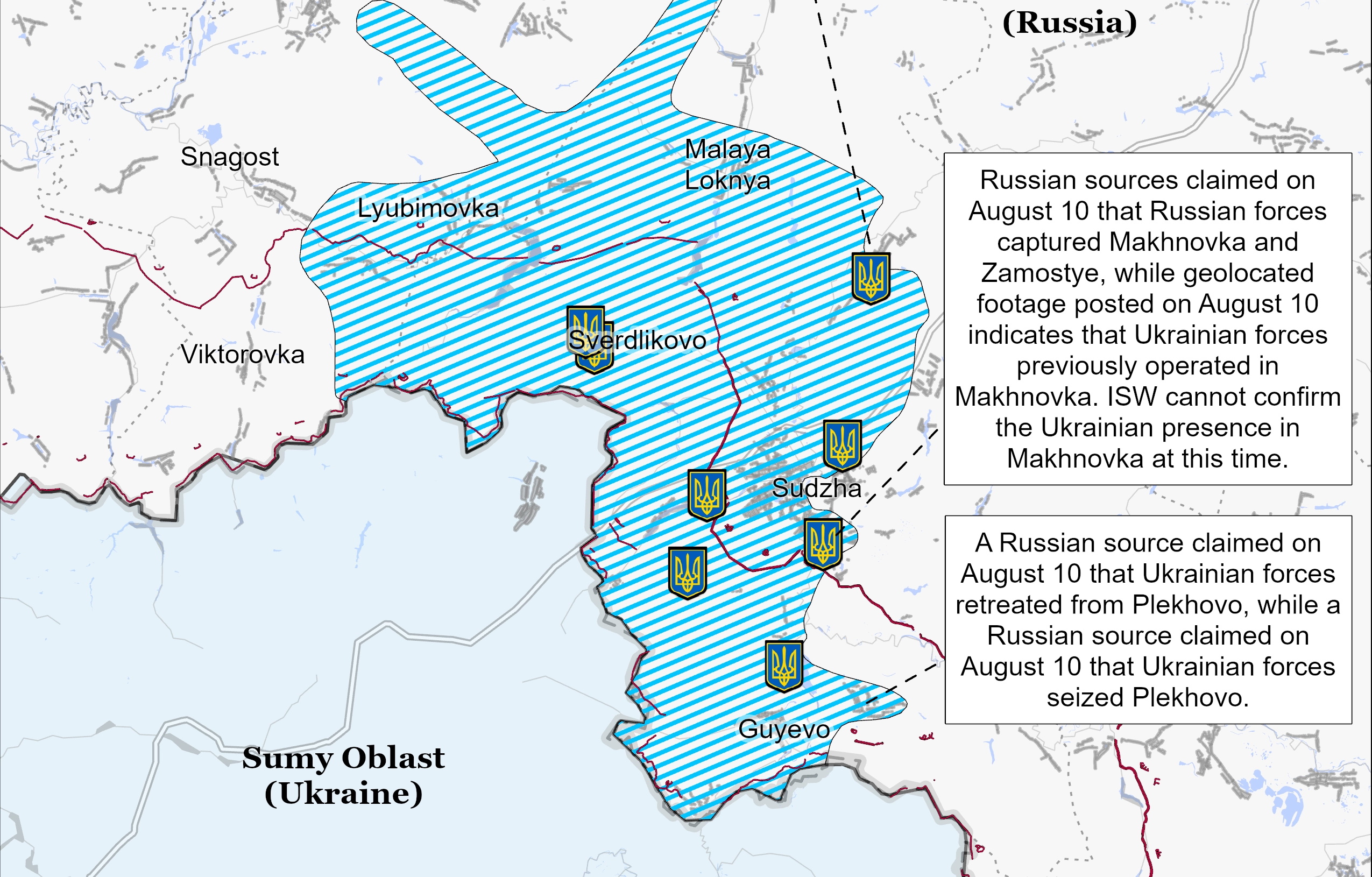 Кремль применшує масштаби подій у Курській області, - ISW