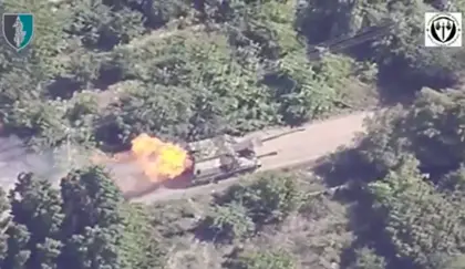 HUR and Special Ops Eliminate Russian Self-Propelled Gun with Precision FPV Drone Strikes