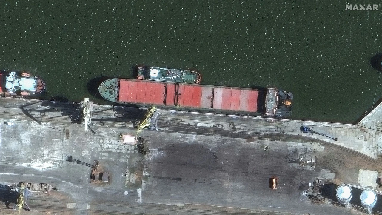 Satellite Images Show Russian Ship ‘Transporting Ballistic Missiles From Iran’