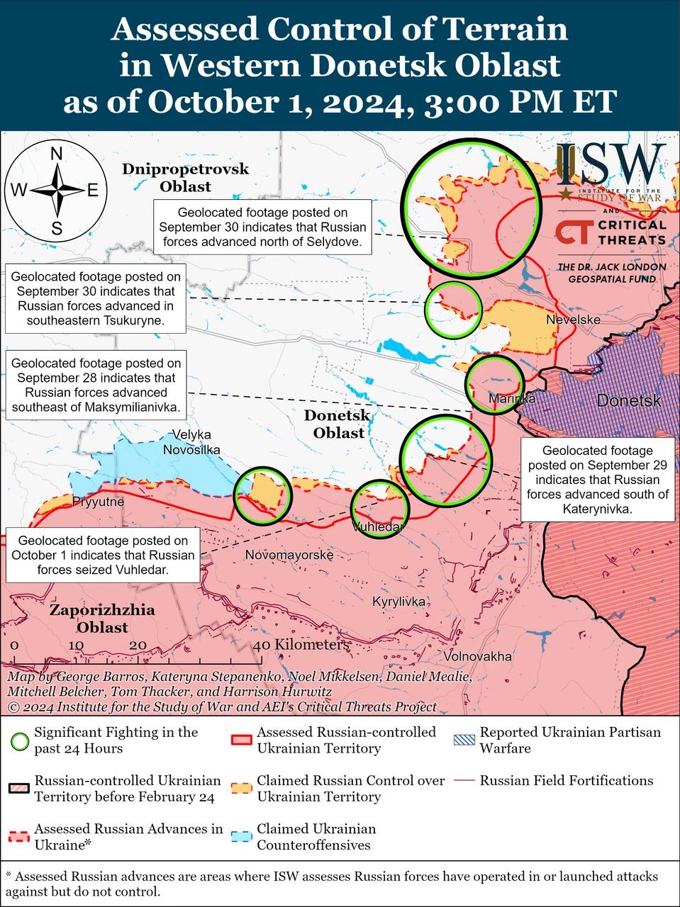 ISW Russian Offensive Campaign Assessment, October 1, 2024