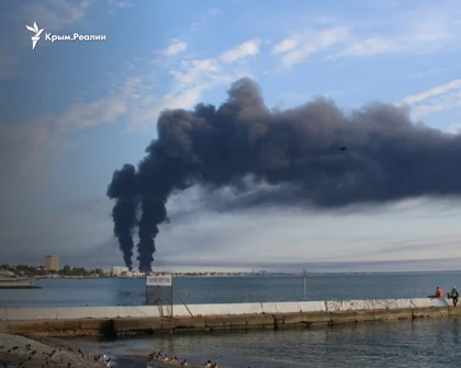 Ukrainian Drones Strike Crimea, Oil Refinery in Feodosia Ablaze, Saki and Belbek Air Bases Also Hit