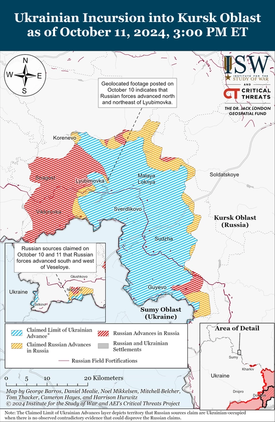 ISW Russian Offensive Campaign Assessment, Oct. 11, 2024