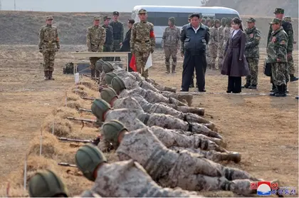 Partisans report North Korean troops in the military training area near Mariupol