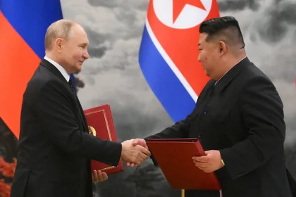 Putin Submits Strategic Partnership Treaty with North Korea to Parliament