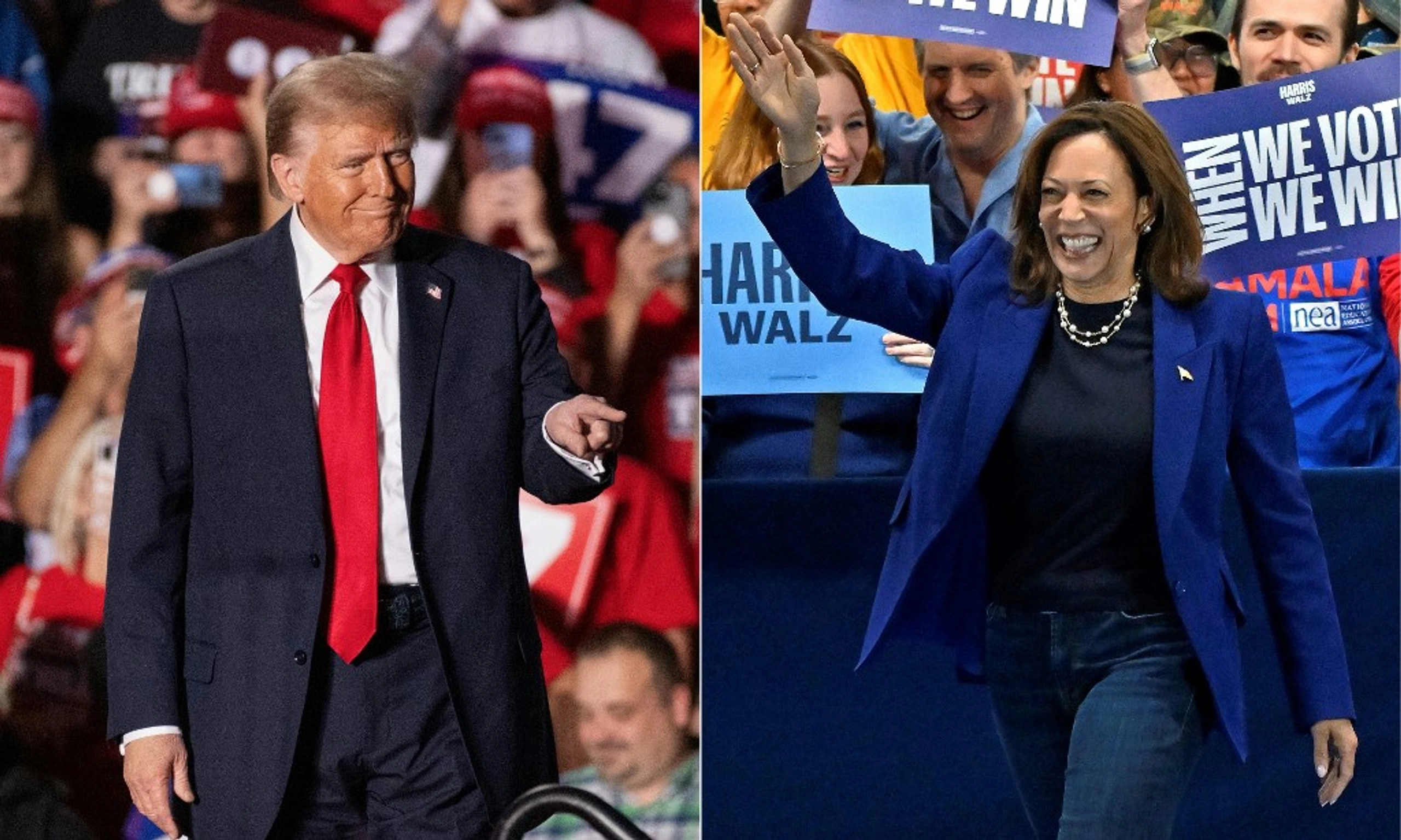 Harris, Trump Hit Overdrive in Campaign's Final Weekend