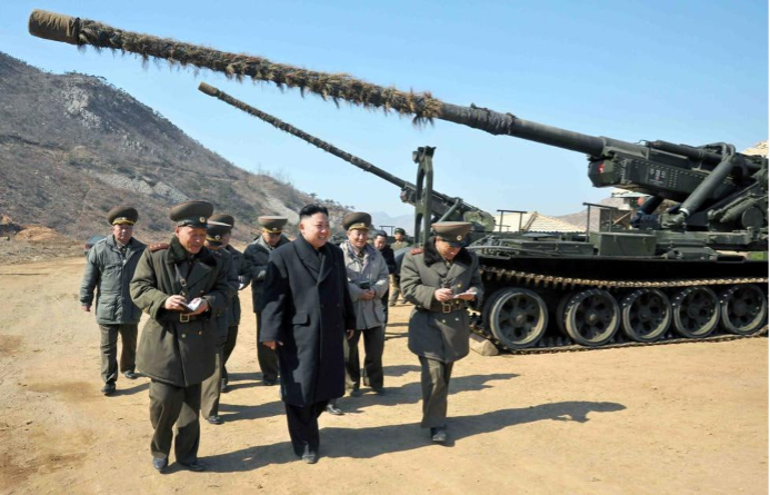 Rare North Korean Long-Range Cannon Spotted Heading West in Russia