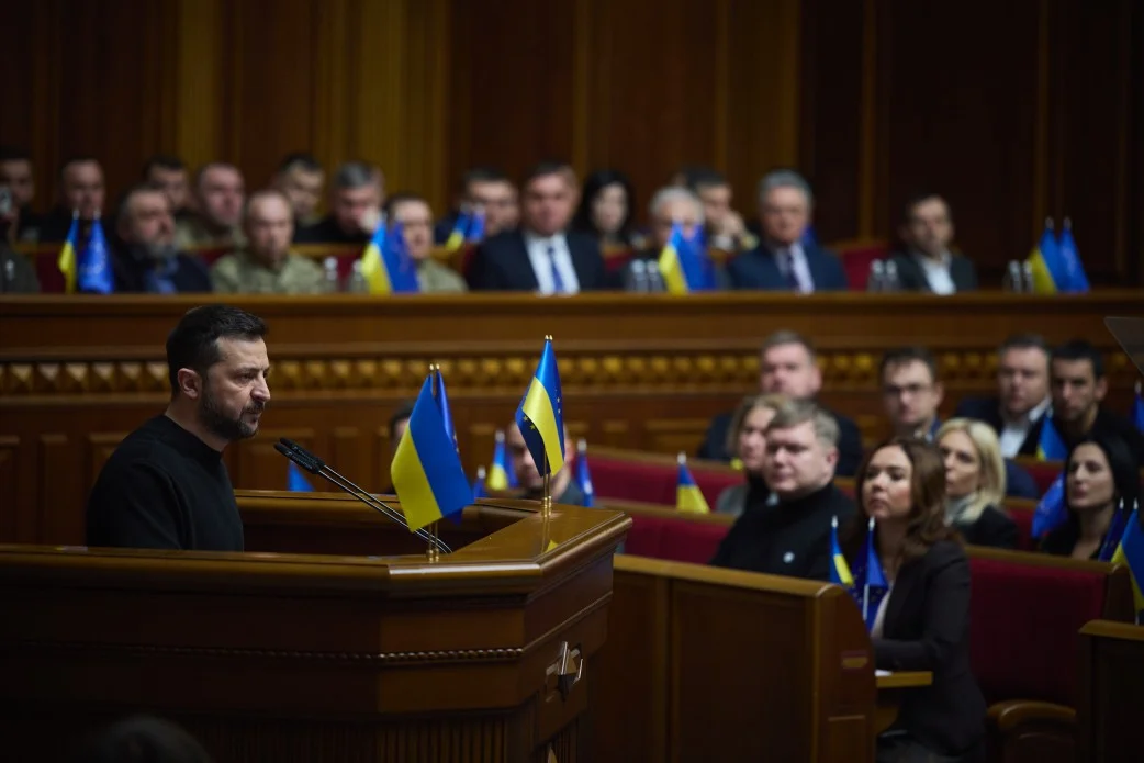 Zelensky Presents Ukraine’s Internal Victory Plan to Parliament