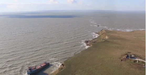 Shipwrecked Russian Tankers Pollute Kerch Strait Wetlands, Birds Covered With Oil