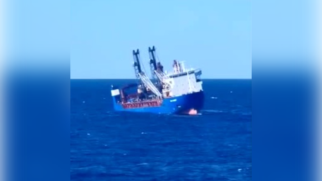 Russian Cargo Ship Sinks in Mediterranean after Engine Room Explosion