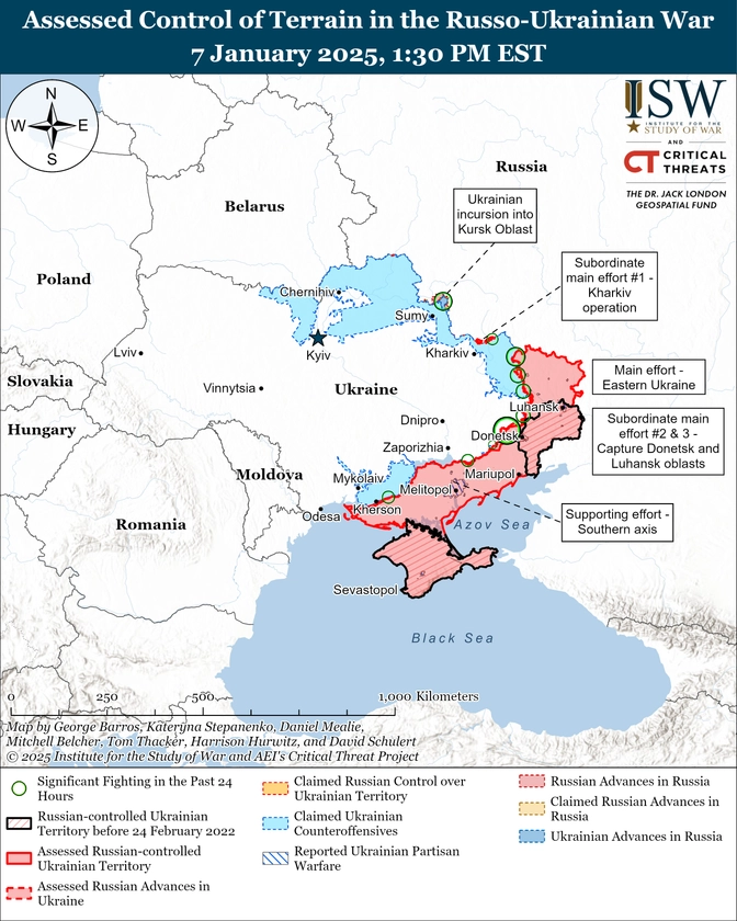 ISW Russian Offensive Campaign Assessment, January 7, 2025
