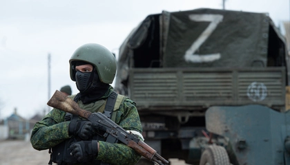 Drones Strike Russian Logistics Lot in Occupied Donetsk, Sparking Major Fire