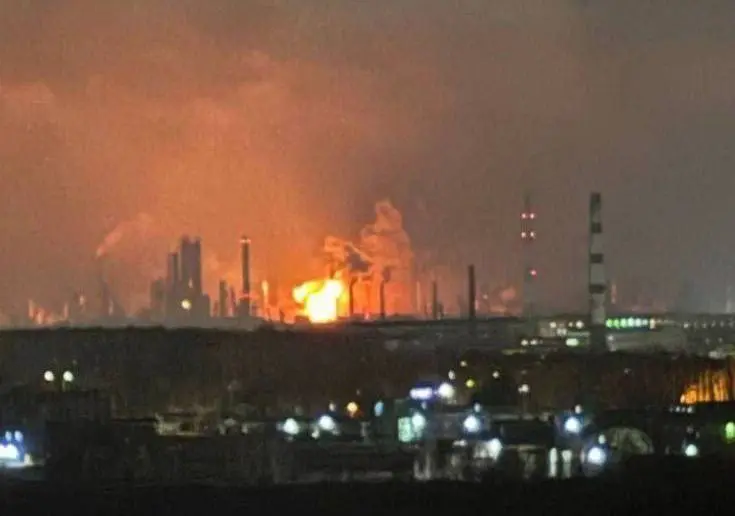 Ukrainian Drones Slam Russian Oil Refinery, Sparking Inferno – Again