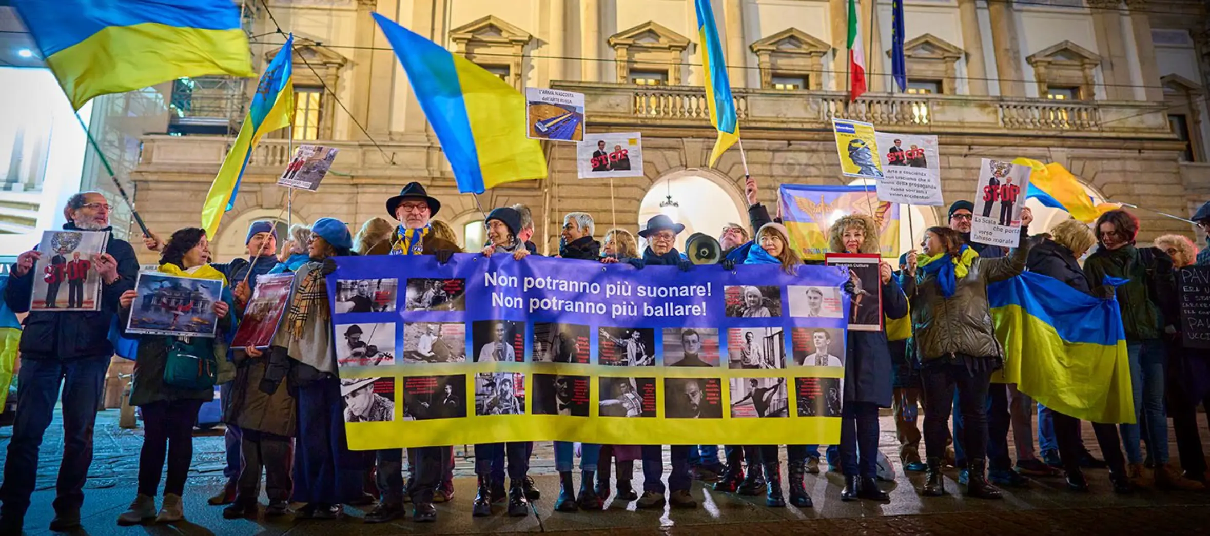 Українці в Італії мітингують проти концерту путініста Луганського