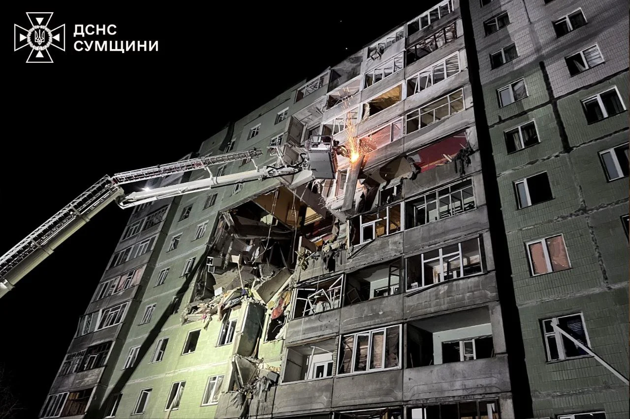 Russian Drone Strike on Sumy Apartment Building Kills Four