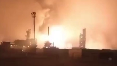 Ukrainian Assault Drones Hit Russia’s Largest Lukoil Refinery Again, Shut Down Airports