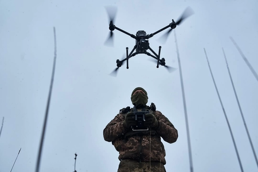 Ukraine Compensates Manpower Shortages With Drones