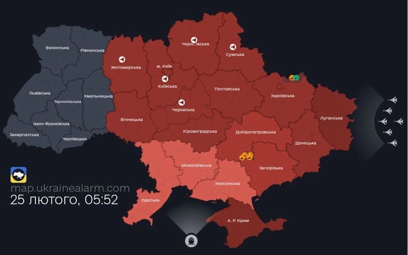 Russia Launches Missile Attack on Ukraine Hours After Summit Marking War’s Third Anniversary