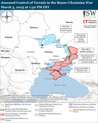 ISW Russian Offensive Campaign Assessment, March 3, 2025