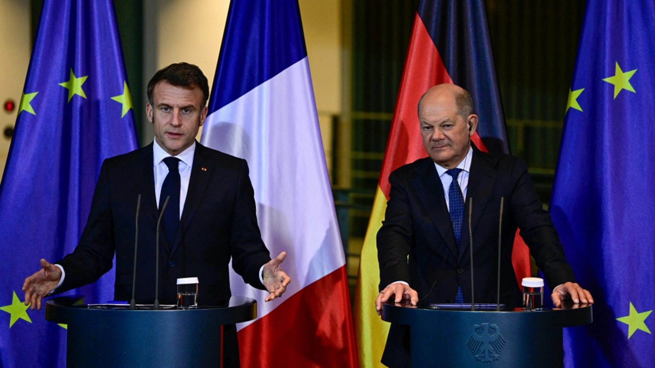 Scholz, Macron Vow to Continue Military Support to Ukraine