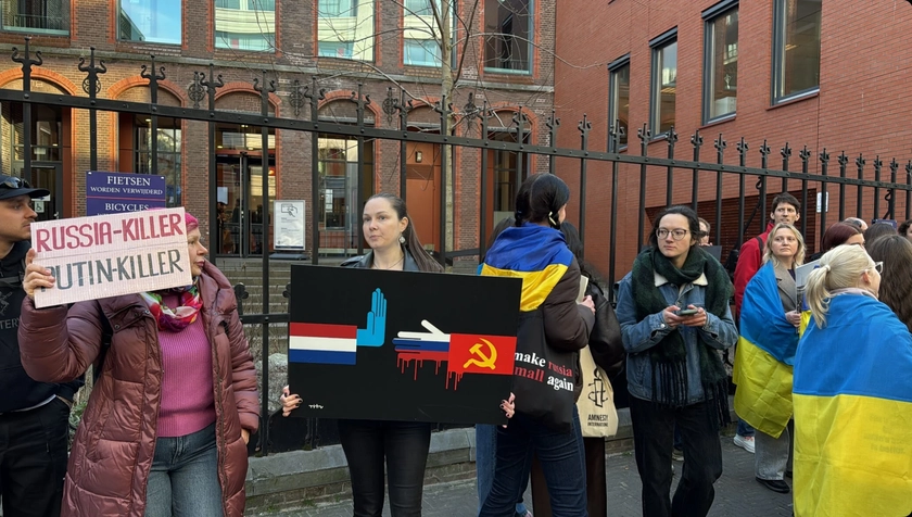 У Нідерландах українці протестують проти показів російського фільму