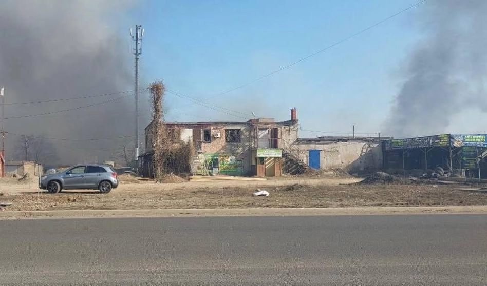У Маріуполі підпалили базу окупантів з боєкомплектами, - міськрада