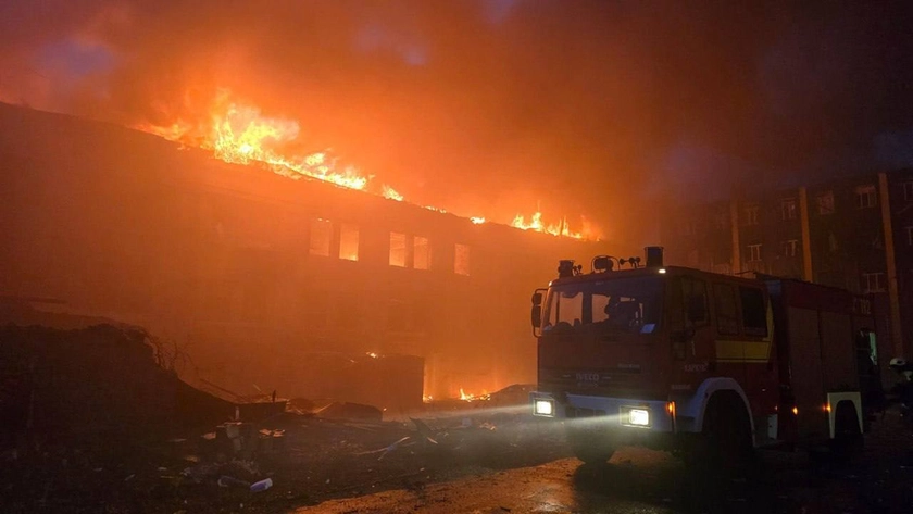 Overnight Drone Attack on Kharkiv Damages Civilian Infrastructure