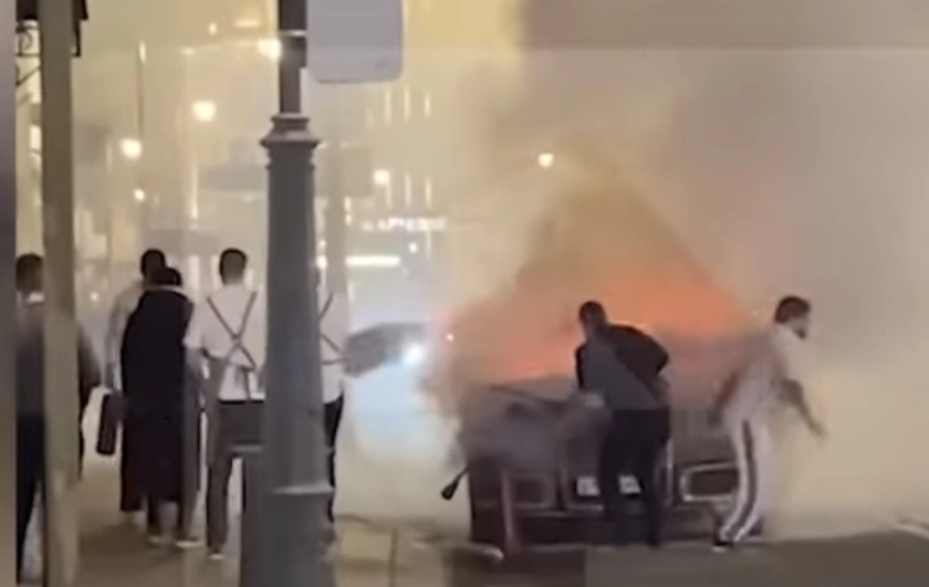VIDEO: One of Putin’s Limos Goes up in Flames
