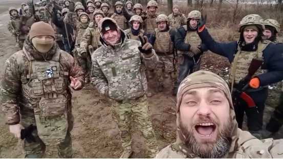 Paratrooper platoon, 25th Airborne Brigade, screen grab from sky trooper personal video.
