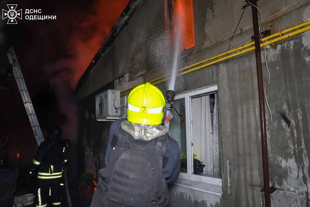 Three Injured, Homes Ablaze as Russian Drones Strike Odesa Overnight