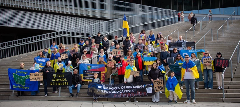 Українці в Данії вийшли на акції на підтримку військовополонених
