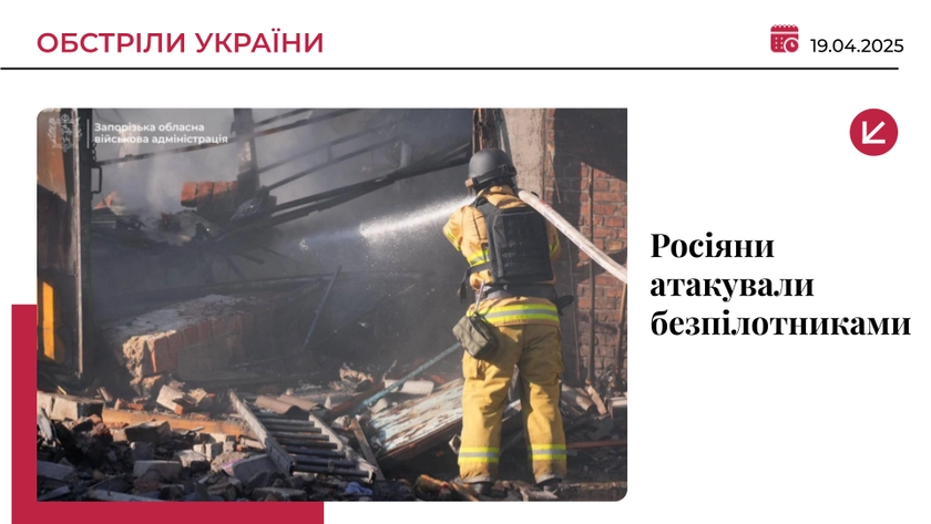 Армія РФ атакувала дронами Запоріжжя та Одещину