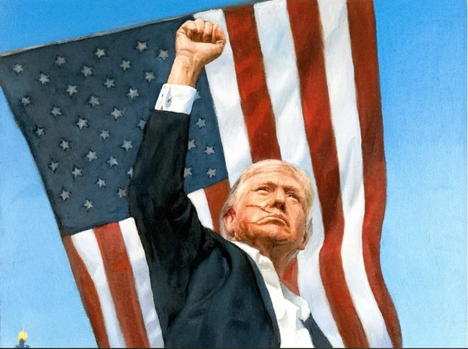 CNN показало портрет, який Путін подарував Трампу