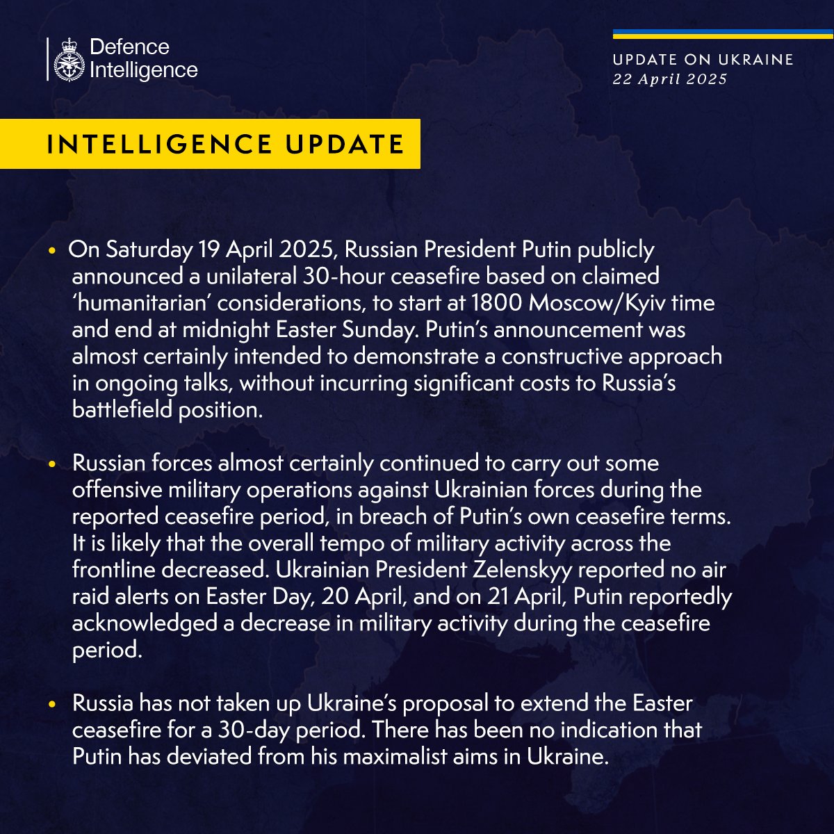 British Defence Update Ukraine 21 January 2025