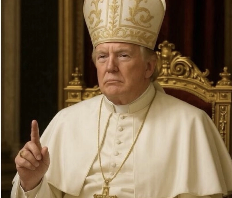 Trump Posts Spoof Picture Dressed as Pope