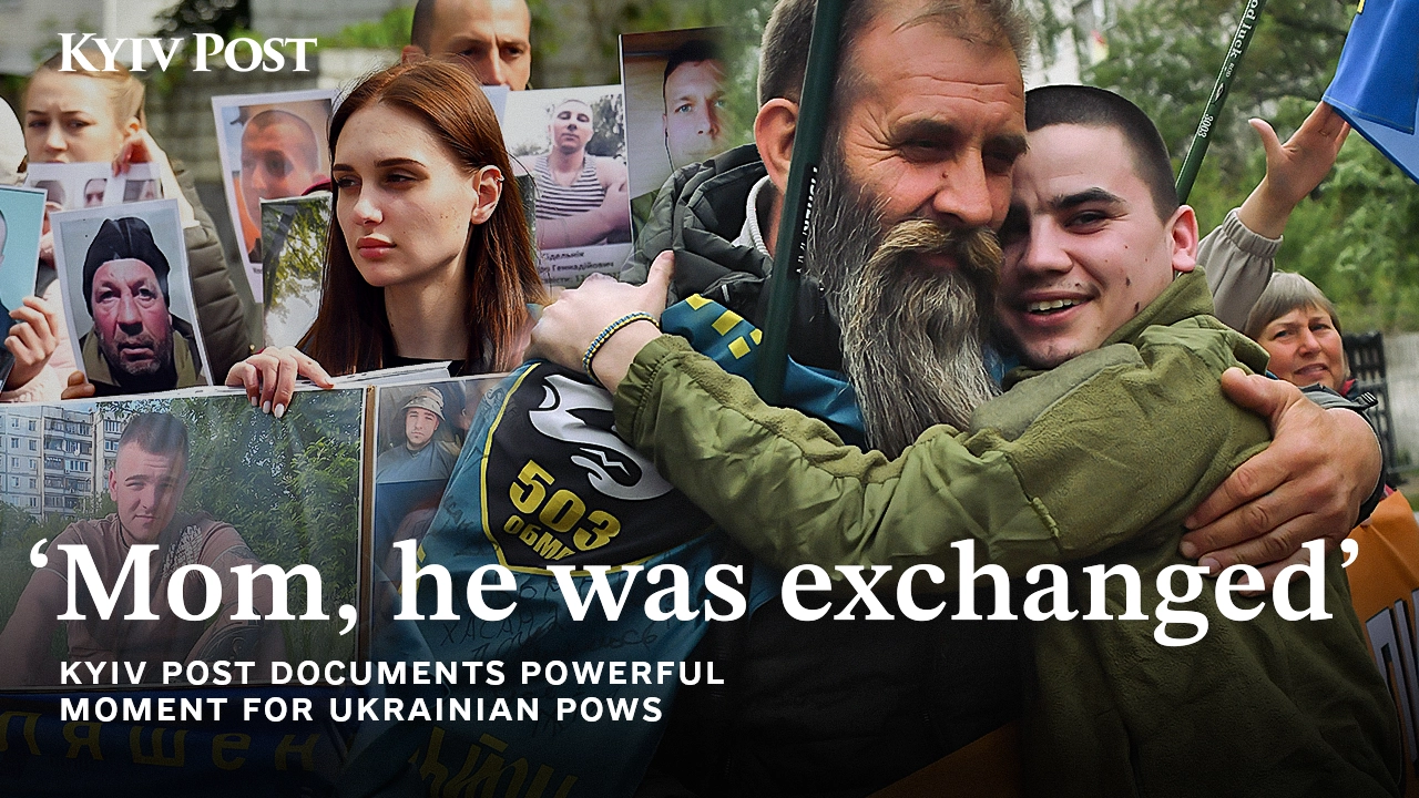 ‘I Waited Every Single Day’ – Raw Emotions at Ukrainian POWs’ Homecoming